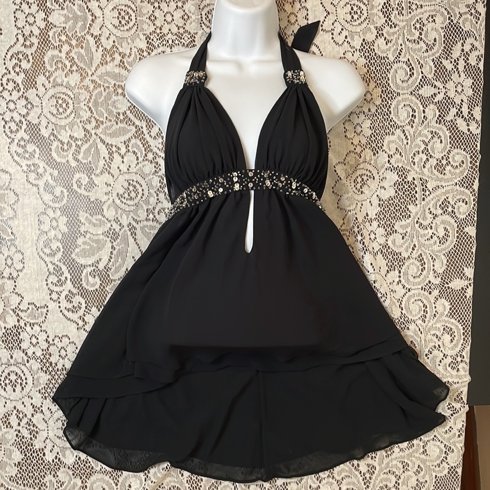 Victoria Secret Black Babydoll Size Medium